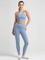Break A Sweat Stellar Blue Crop Top
