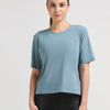 Aqua Teal Functional Mesh Tee