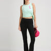 Black Functional Flared Pant
