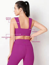 PilatesPro PinkRib Sports Bra