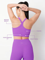 LilacRib Motion Sports Bra