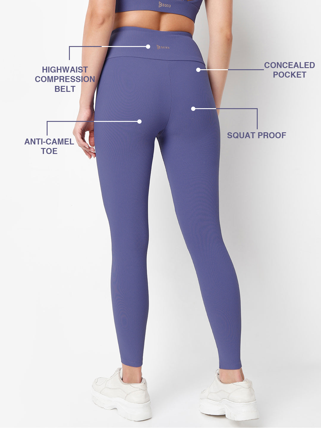 OceanRib Blue Leggings