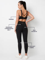 LunaMotion Black Cross Back Set