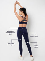 Midnight Navy Gloss Leggings