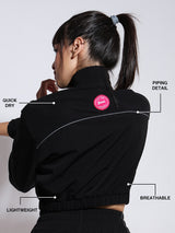 Velocity Black Cropped Jacket