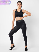Power Black Training High Rise Leggings BODD ACTIVE
