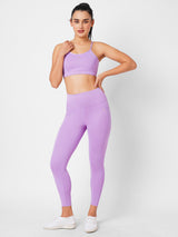 Lavender Haze Essential Strappy Sports Bra BODD ACTIVE