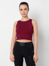 Balance Mode Red Rouched Top
