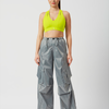 Celestial Silver Parachute Pants
