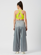 Celestial Silver Parachute Pants