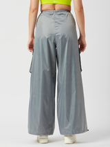 Celestial Silver Parachute Pants