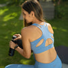No Excuses Periwinkle Blue Sports Bra