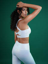 White Holo Leggings BODD ACTIVE