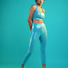 Teal Holo Leggings BODD ACTIVE