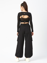 Eclipse Black Parachute Pants