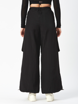 Eclipse Black Parachute Pants