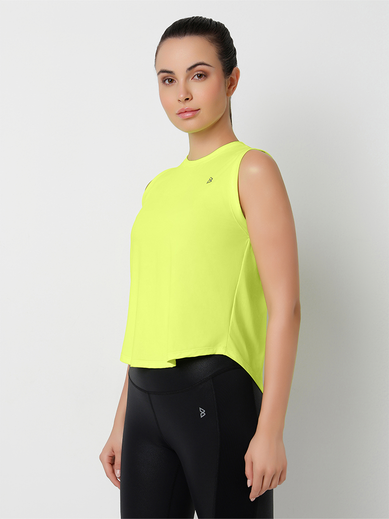 Flow State Neon Tie-Up Tank Top