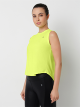 Flow State Neon Tie-Up Tank Top