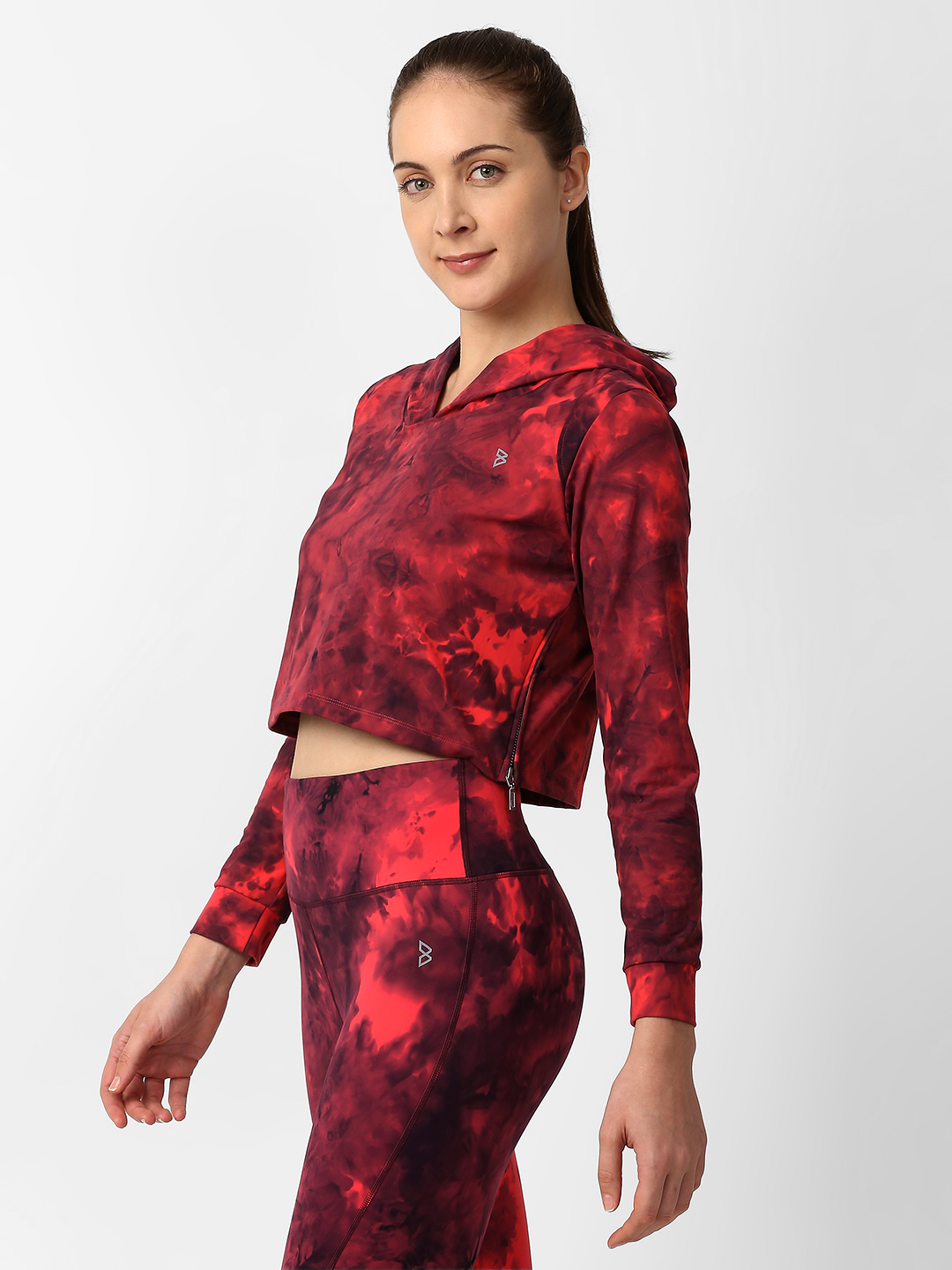 Ruby Wine Tie-dye Hoodie boddactive.com