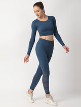 Crystal Teal Crop Top boddactive.com