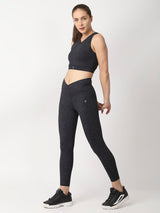 Black Snake Skin Crop Top boddactive.com