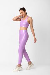 Lavender Holo High Rise Leggings BODD ACTIVE