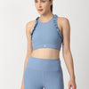 Power Blue Ribbed Sports Bra boddactive.com