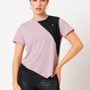 Lavender Colourblock Mesh Tee BODD ACTIVE