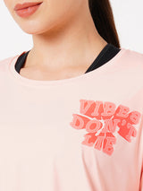 Vibes Don't Lie Peachy Tee BODD ACTIVE