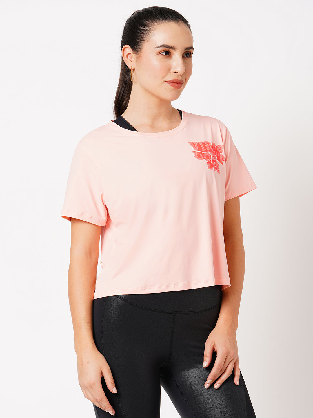 Vibes Don't Lie Peachy Tee BODD ACTIVE