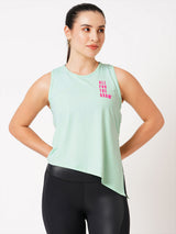 All For The Gram' Mint Tie Up Tank BODD ACTIVE