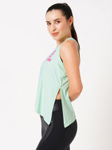 All For The Gram' Mint Tie Up Tank BODD ACTIVE