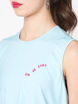 Gin Or Gym Blue Tank BODD ACTIVE