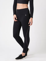 Black & Purple Endurance Leggings BODD ACTIVE