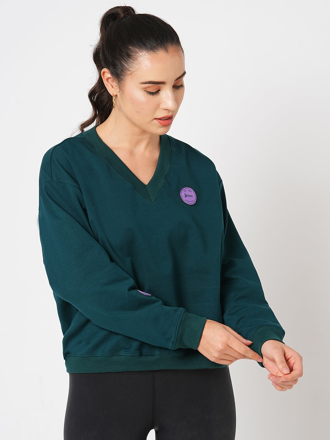 Movie Night Dark Green Sweatshirt BODD ACTIVE