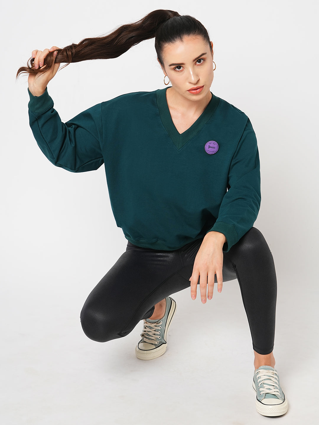 Movie Night Dark Green Sweatshirt BODD ACTIVE