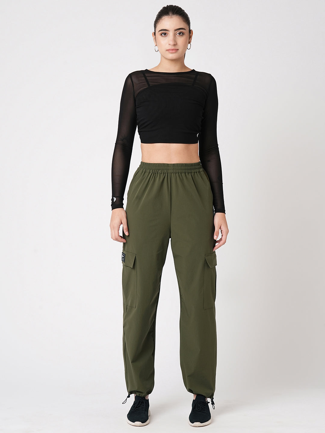 Black Mesh Open Back Tee BODD ACTIVE