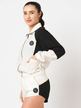 Front Runner White Colourblock Shorts BODD ACTIVE