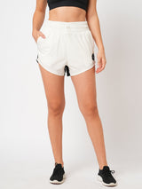 Front Runner White Colourblock Shorts BODD ACTIVE