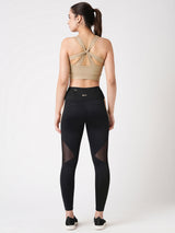 Nevertheless Gold Croc Sports Bra BODD ACTIVE