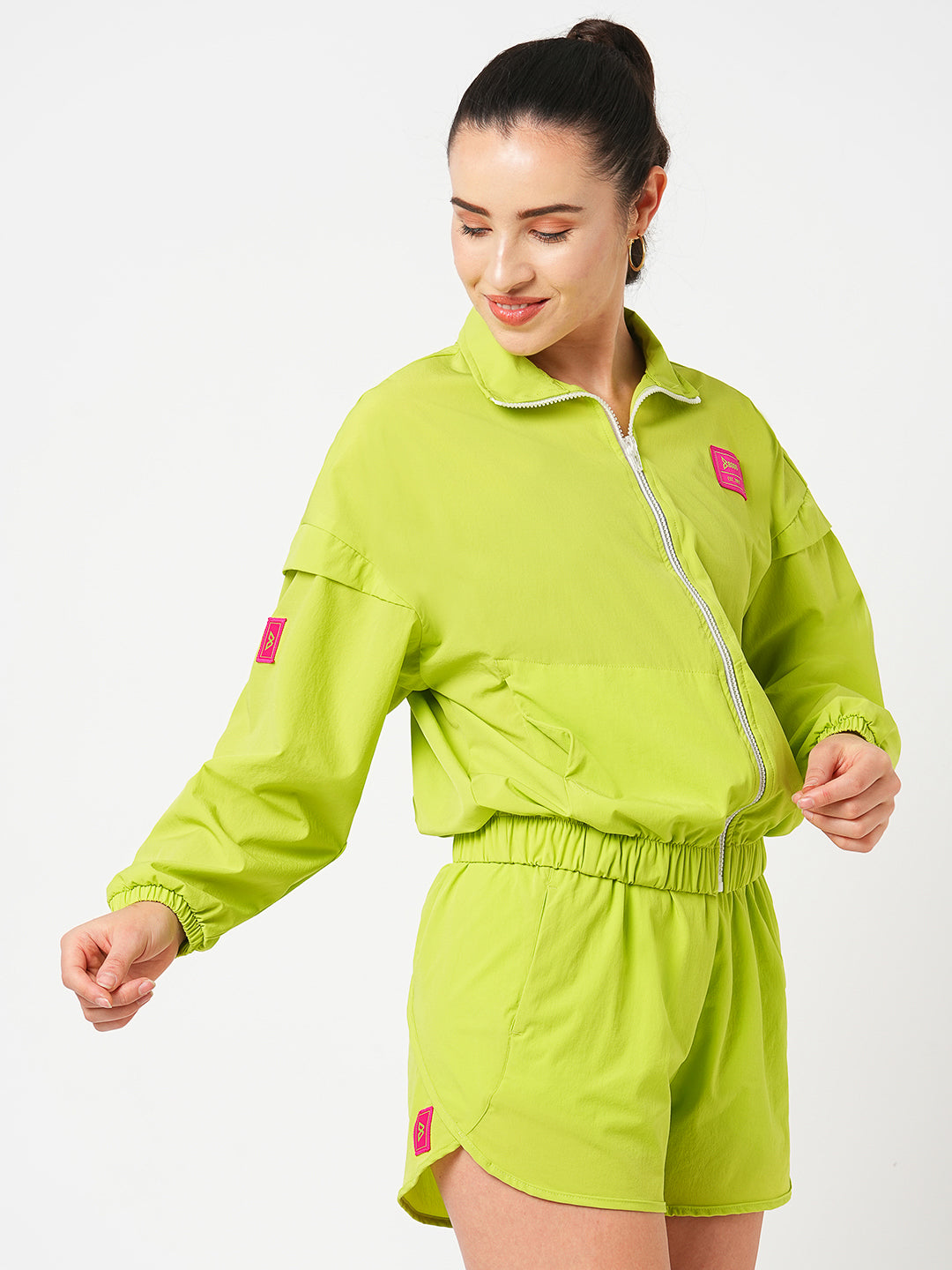 Workin' It Neon Jacket Set BODD ACTIVE