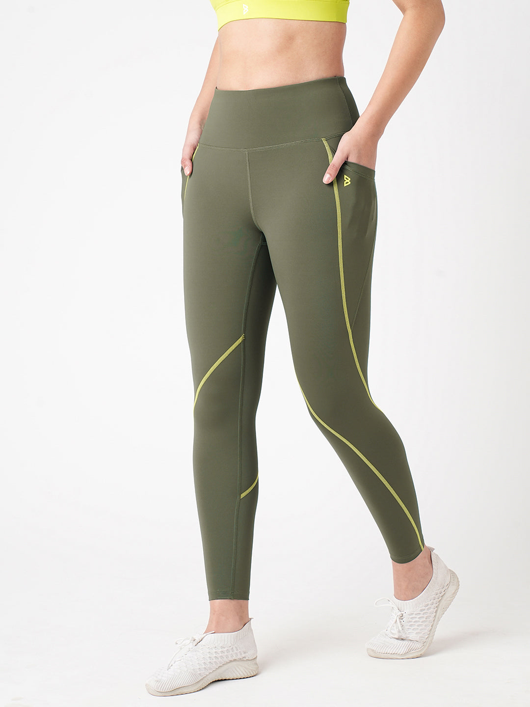 Workin' It Out Olive Essential Leggings BODD ACTIVE