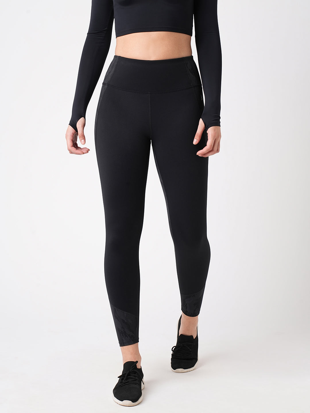 Back Print Colourblock Leggings BODD ACTIVE