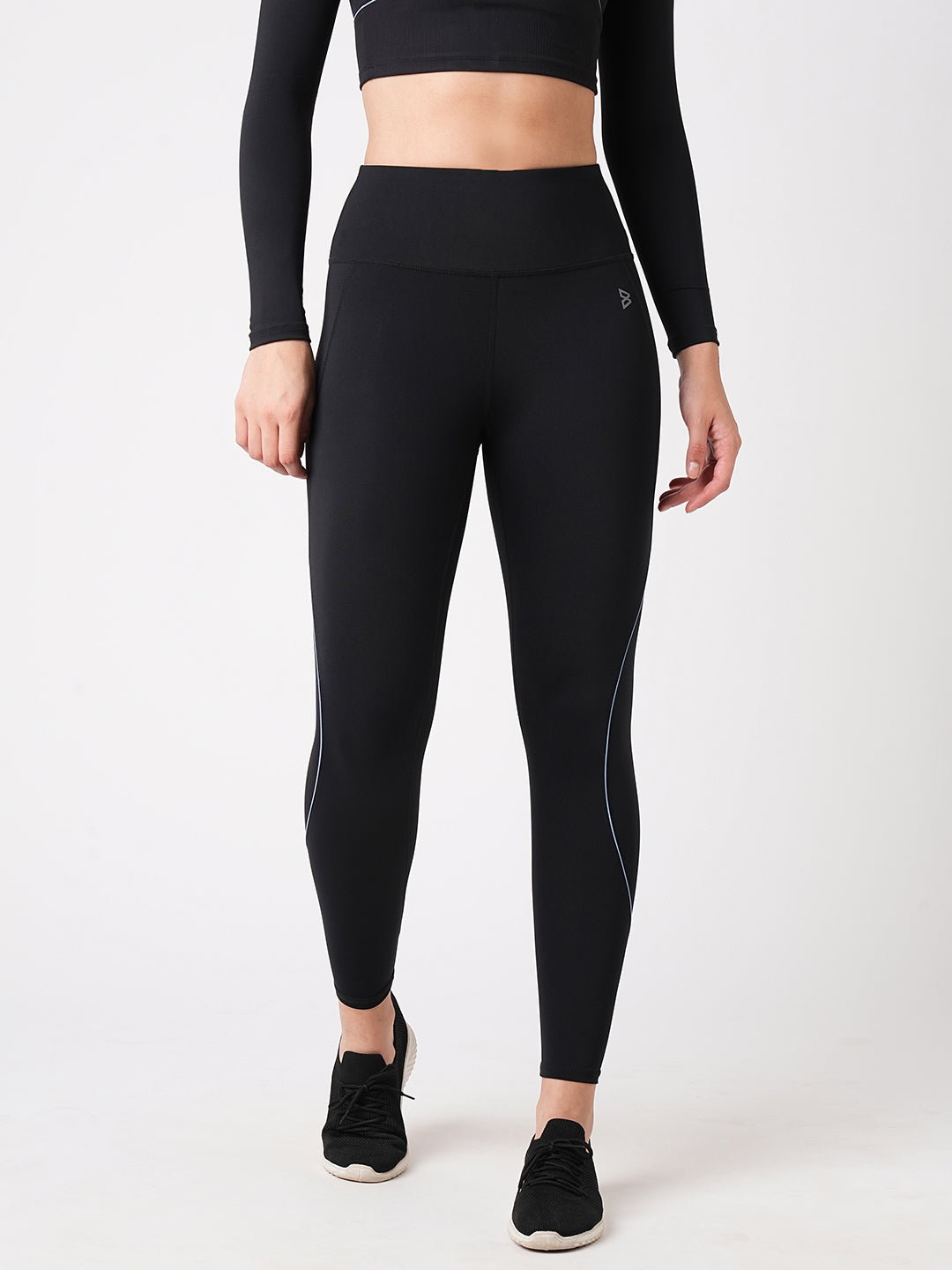 Black & Blue Endurance Leggings BODD ACTIVE