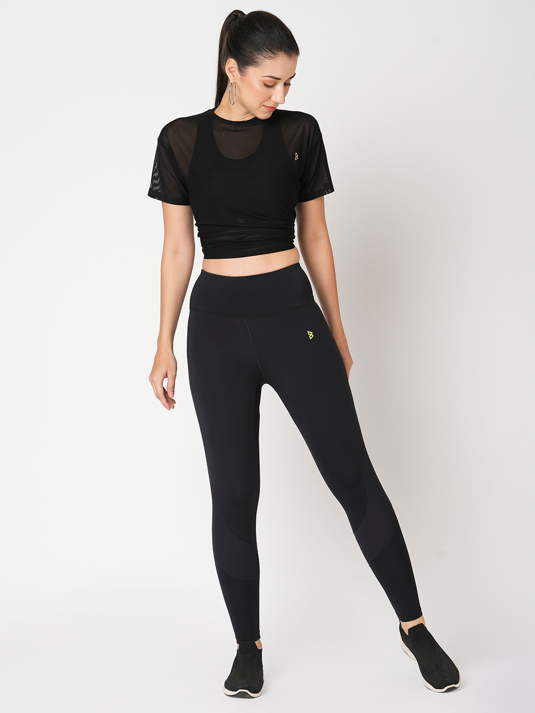 Black & Ribbed Core Leggings BODD ACTIVE