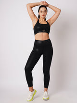 Tanya's Go To Black Essential Glossy Leggings BODD ACTIVE