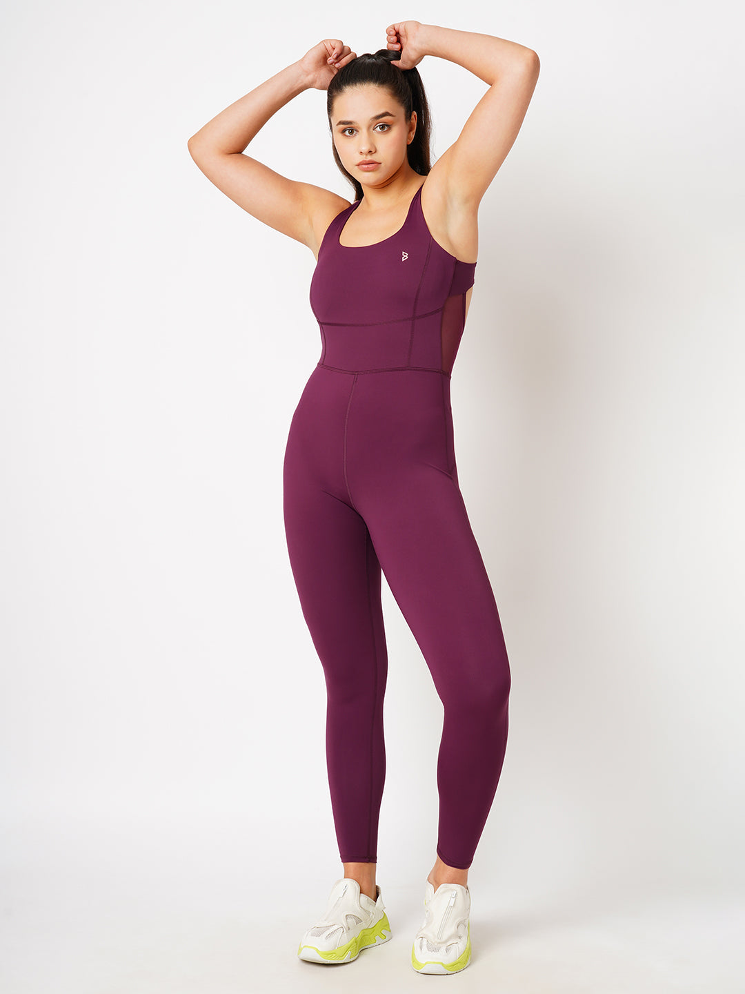 Functional Wine Mesh Bodysuit BODD ACTIVE