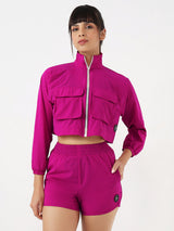 PowerPop Pink Cropped Jacket