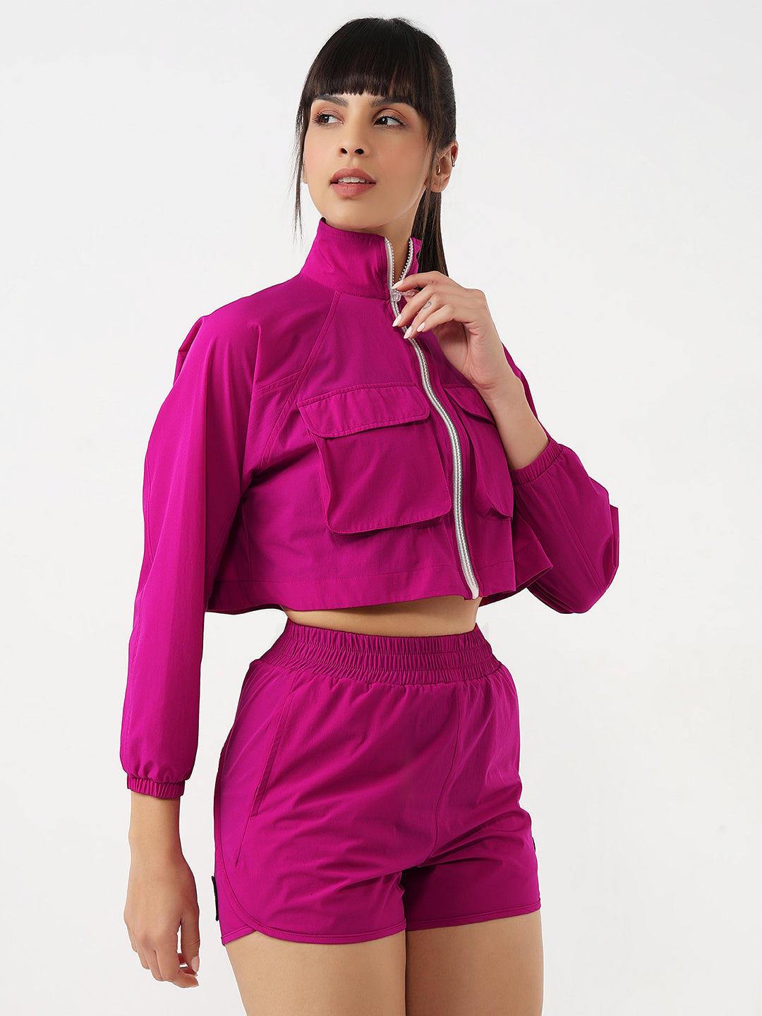 PowerPop Pink Cropped Jacket