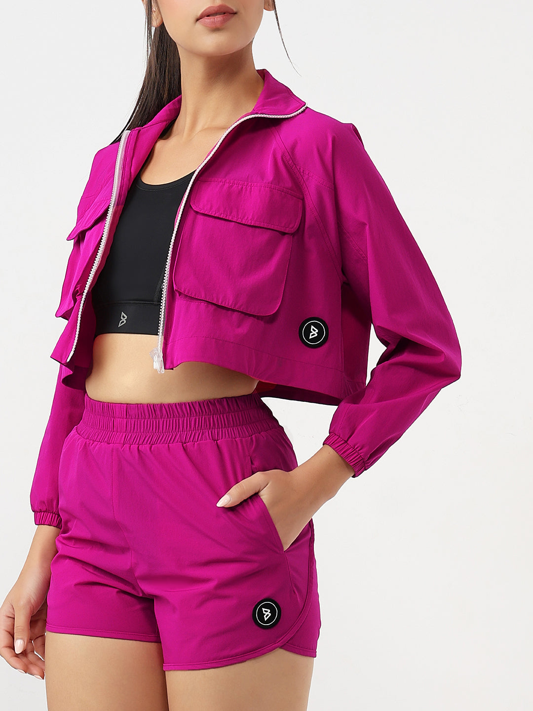 PowerPop Pink Cropped Jacket
